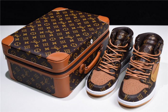 l**is v*t*n x ow x air jordan 1 cusT0ms mens aq0818-202