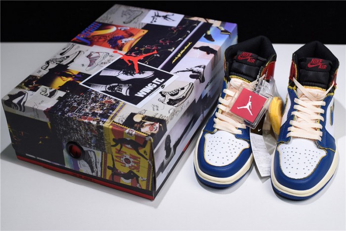 Air Jordan 1 Retro Hi Nrg/un "union" - Air Jordan - bv1300-146