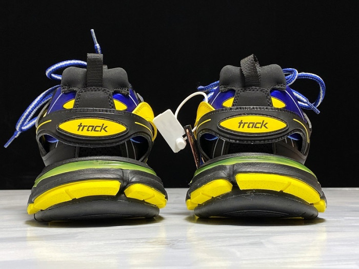 BL SNEAKER TESS.S.GOMMA BLACK FLUORESCENT YELLOW BLUE 542023 W1GB8 3443