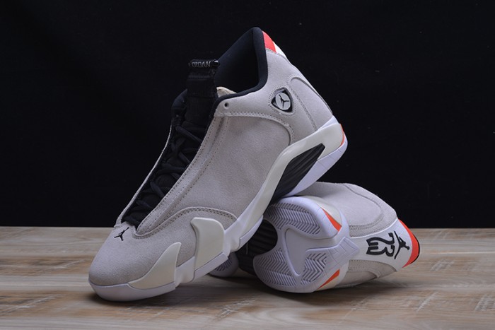 AIR JORDAN 14 RETRO "DESERT SAND" black/ white mens 487471-021