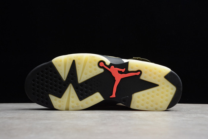 Travis Scott Air Jordan 6 Medium Olive - CN1084-200
