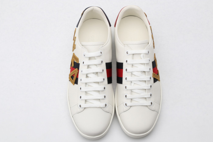 GC ACE EMBROIDERED LOW-TOP SNEAKER WITH LOVED womens 497090 DOPE0 9095