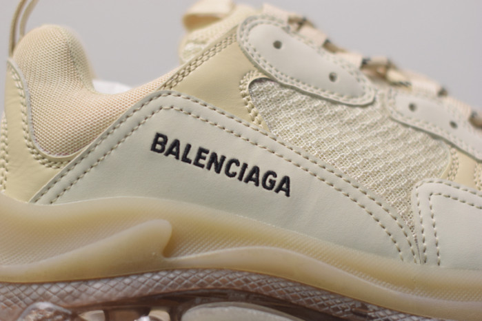 BL TRIPLE S TRAINERS CLEAR SOLE BLACK /BROWN/ RED 541624 W09O1 9000
