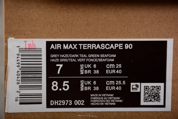 NIKE AIR MAX 90 TERRASCAPE GREY HAZE DARK TEAL GREEN SEAFOAM DH2973-002