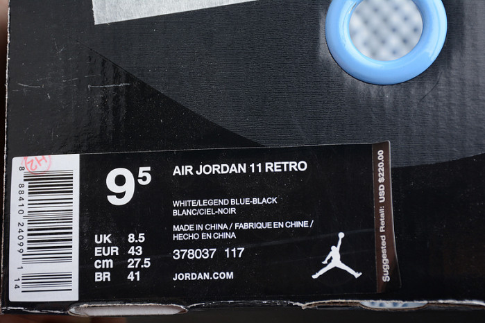 Air Jordan 11 Retro "legend Blue" - Air Jordan - 378037-117