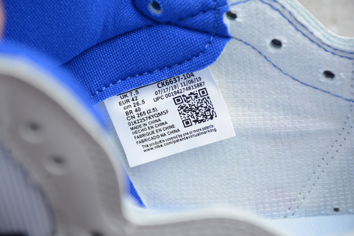Jordan 1 Retro High Zoom White Racer Blue - CK6637-104