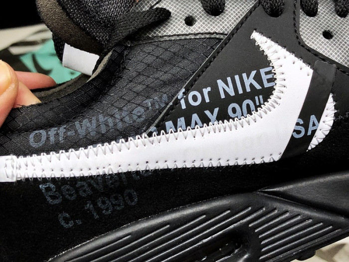 OW Nike Air Max 90 Black Cone White AA7293-001
