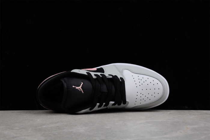 AIR JORDAN 1 LOW WHITE GREY BLACK PINK 553558-062