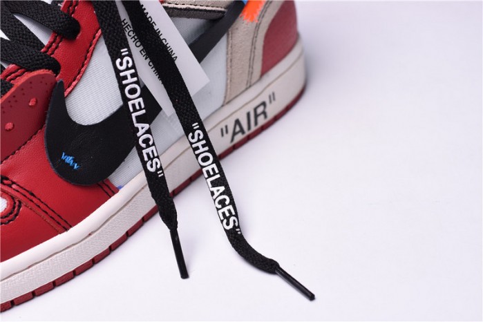 OW Air Jordan 1 Retro Chicago The Ten AA3834-101