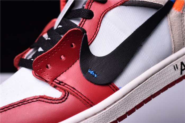 OW Air Jordan 1 Retro Chicago The Ten AA3834-101